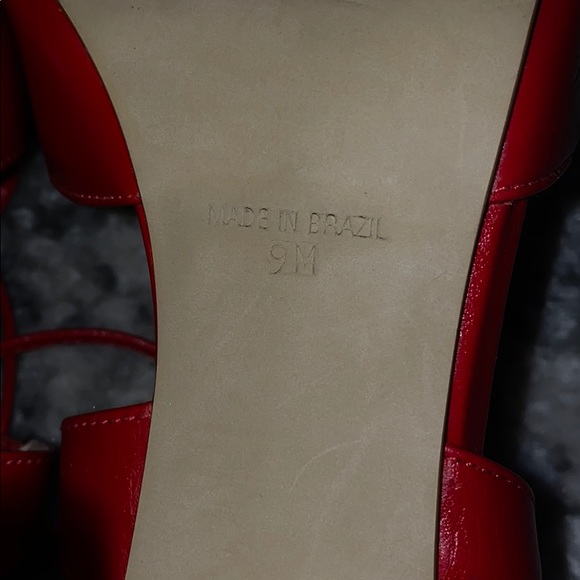 Steve Madden red tie pointed toe heels pumps 9 - Picture 10 of 12